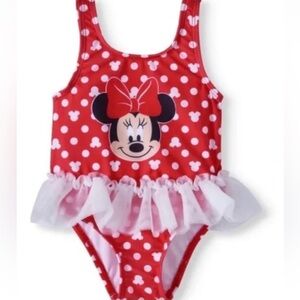 Minnie Mouse Polka Dot Swimsuit 6-9M